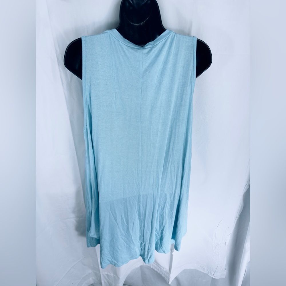 Lane Bryant The Swing Collection Baby Blue Tank Top 14 16 nwt - Picture 2 of 4